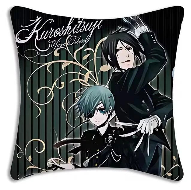 Cartoon Anime Manga Butler Pillow Covers Sofa Decor Home Printing Cushion Cover