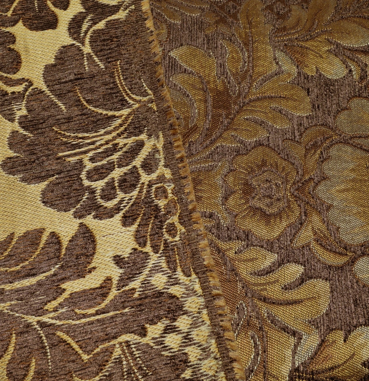 We57 - Brown Big Peony Flower Leaf Bolster Case/Pillow/Sofa Seat Cushion Cover