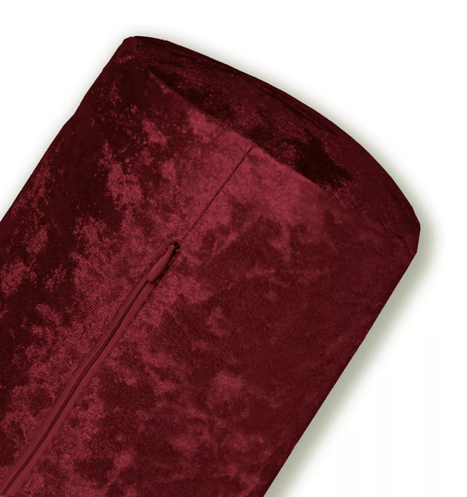Mv25 D-Red Crushed Velvet Sofa Seat Patio Bench Box Cushion Bolster Cover/Runner