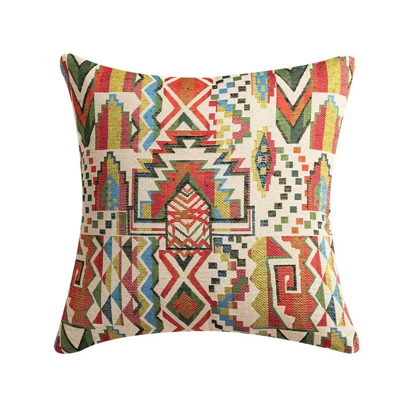 24 x 24in Cotton Linen Blend Home Throw Pillow Cover Case Sofa Bed Cushion Cover
