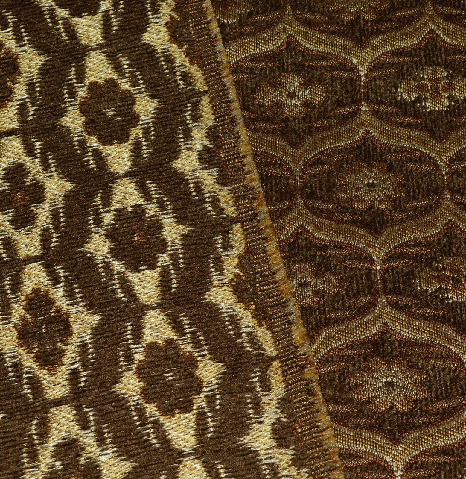 We61 -Dk Brown Gold Eye Flora Damask Bolster Case/Pillow/Sofa Seat Cushion Cover