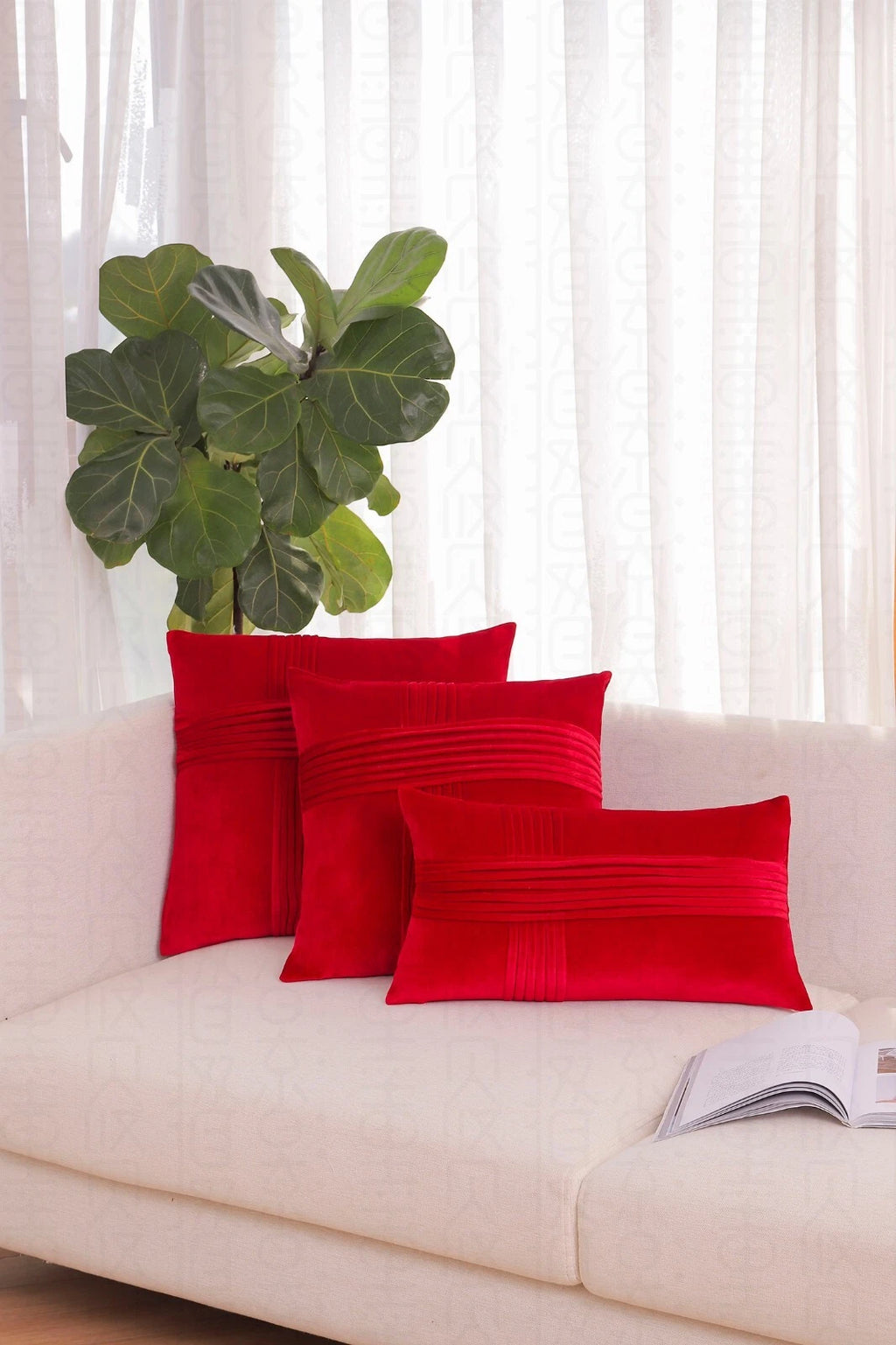 2 PACK Throw Pillow Covers Sofa Decor Velvet Cushion Cases Premium Cushion Cover