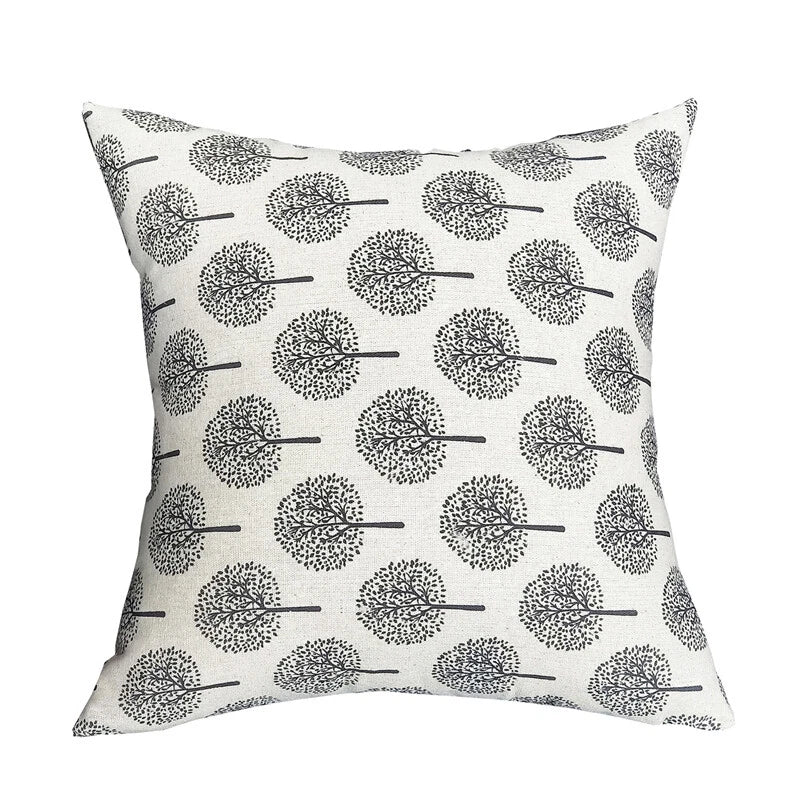 Geometric Cushion Cover Linen Throw Pillow Case Bed Sofa Car Decor 40/45/50cm