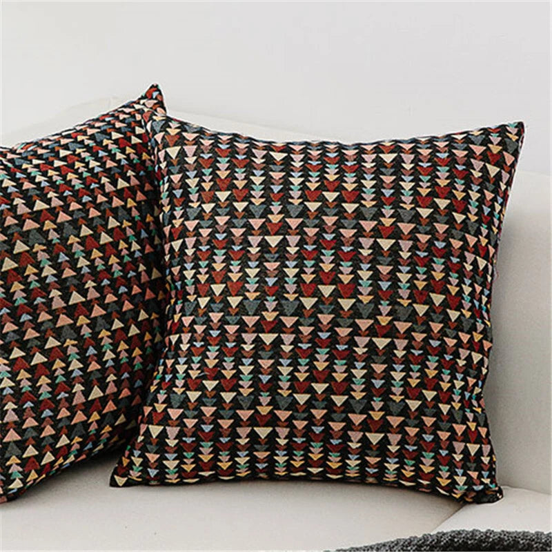 24 x 24in Cotton Linen Blend Home Throw Pillow Cover Case Sofa Bed Cushion Cover