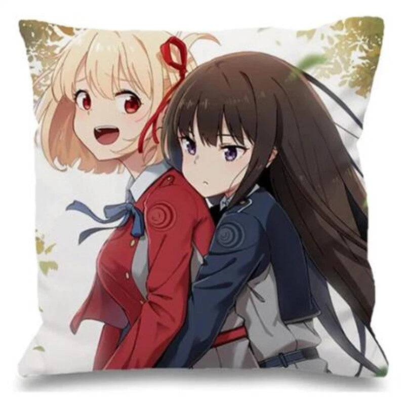 Decorative Cushions for Sofa Cover for Lycoris Recoil Bedroom Bed Pillowcase