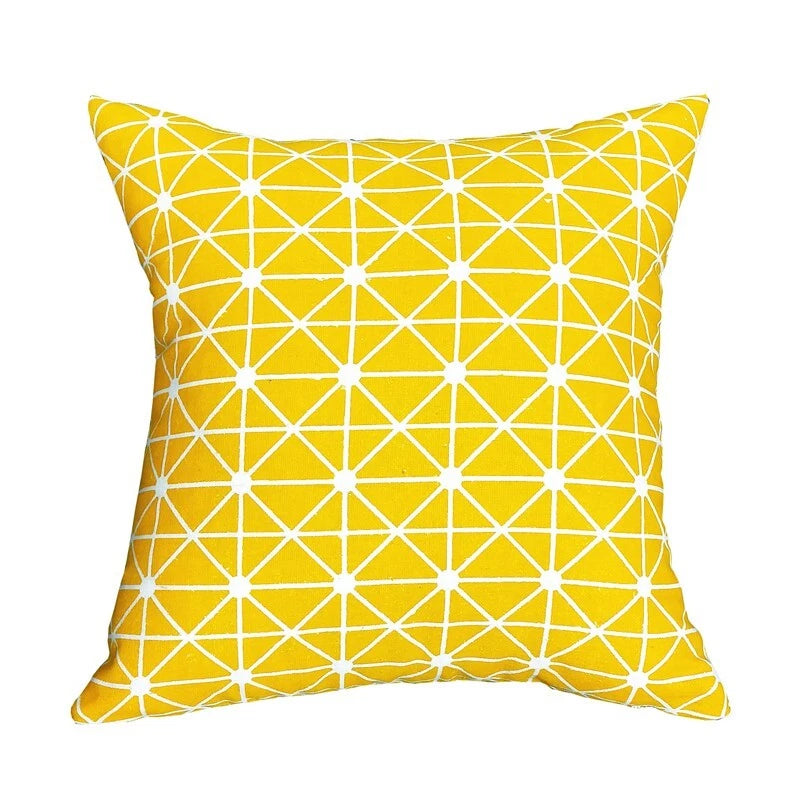 Geometric Cushion Cover Linen Throw Pillow Case Bed Sofa Car Decor 40/45/50cm