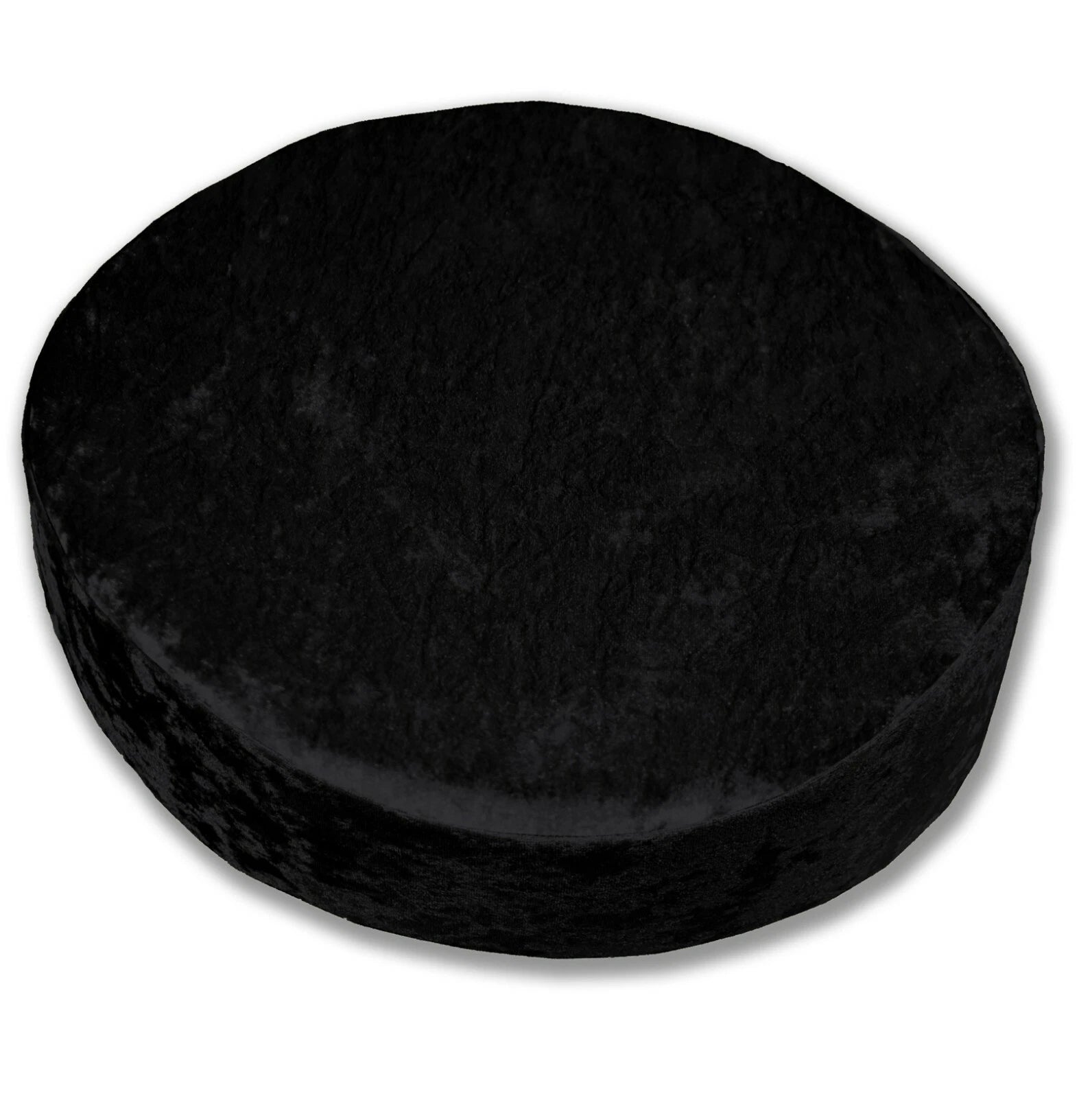 Mv36 Black Crushed Velvet Sofa Seat Patio Bench Box Cushion Bolster Cover/Runner
