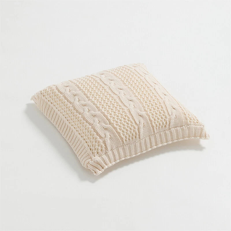 45*45cm Square Knitted Pillowcase Throw Waist Cushion Covers Sofa Bed Home Decor