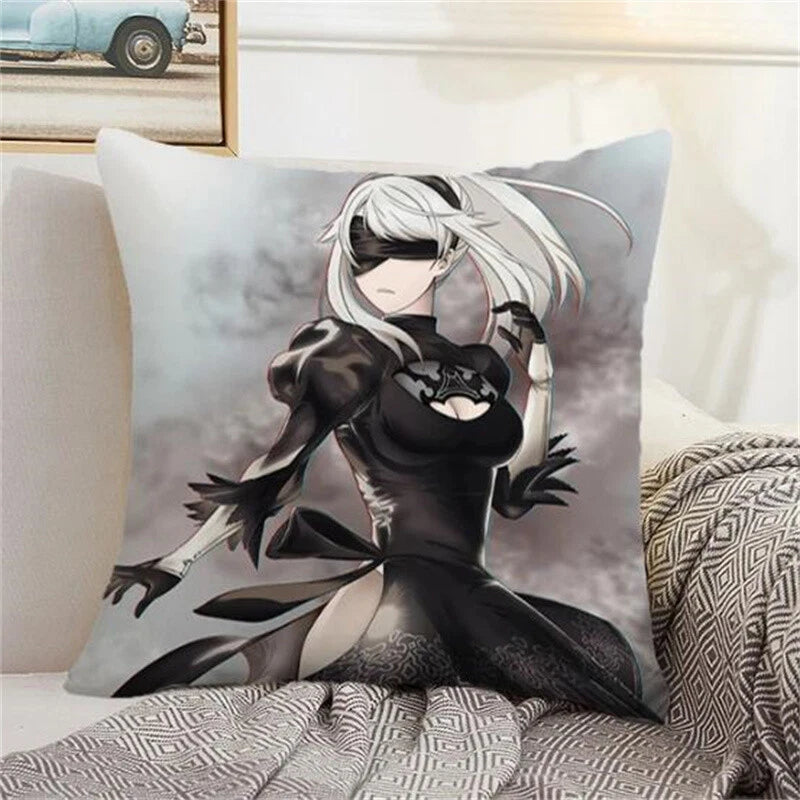 Nier Automata Decorative for Sofa Cushion Cover Home Pillows Covers Pillowcases
