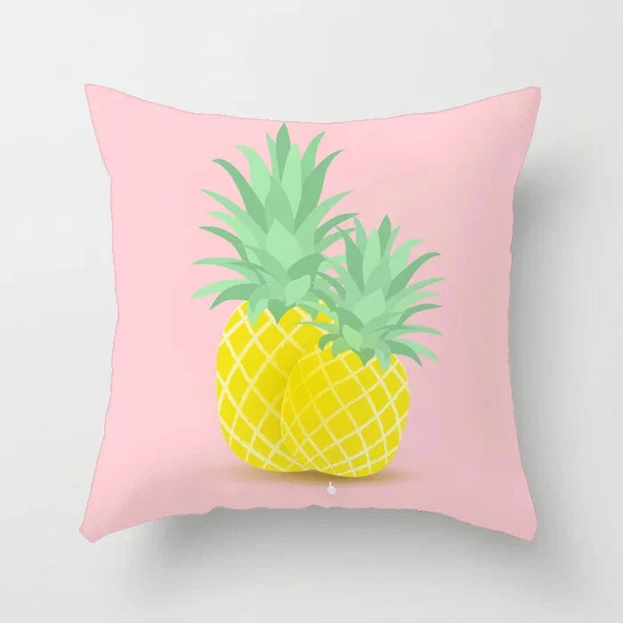 Cactus Succulent Plants Pillowcase Decor Sofa Cushion Case Bed Pillow Cover