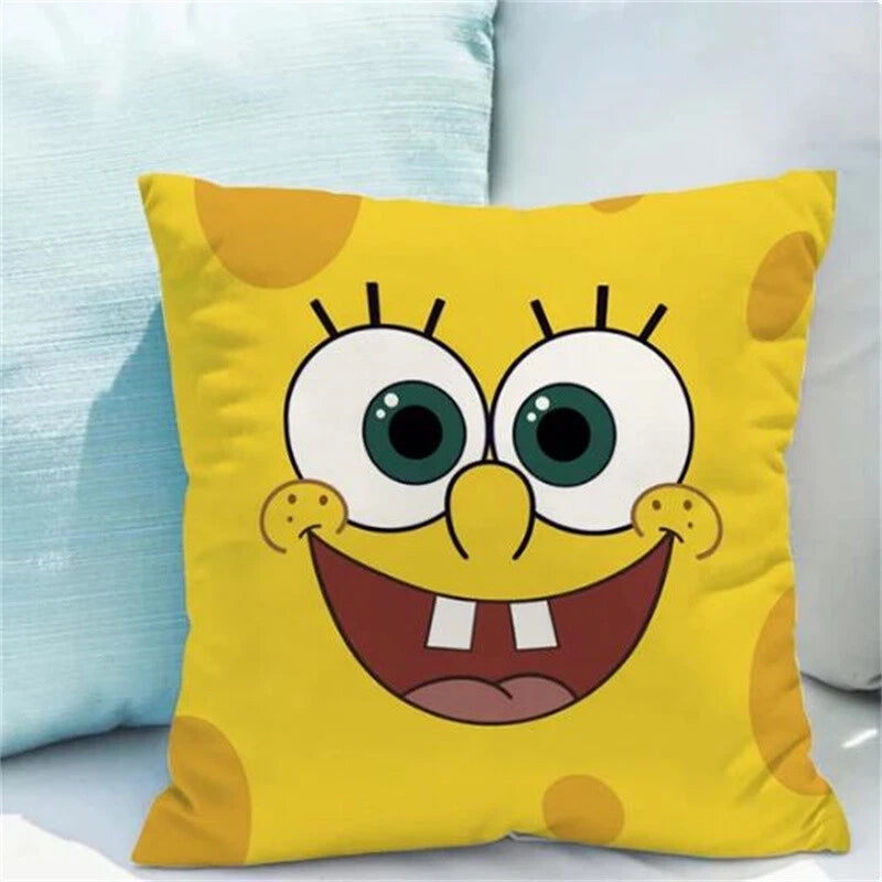 Decor S-Spongebob for Pillowcases Sofa Cushions Covers Home Decor Short Plush
