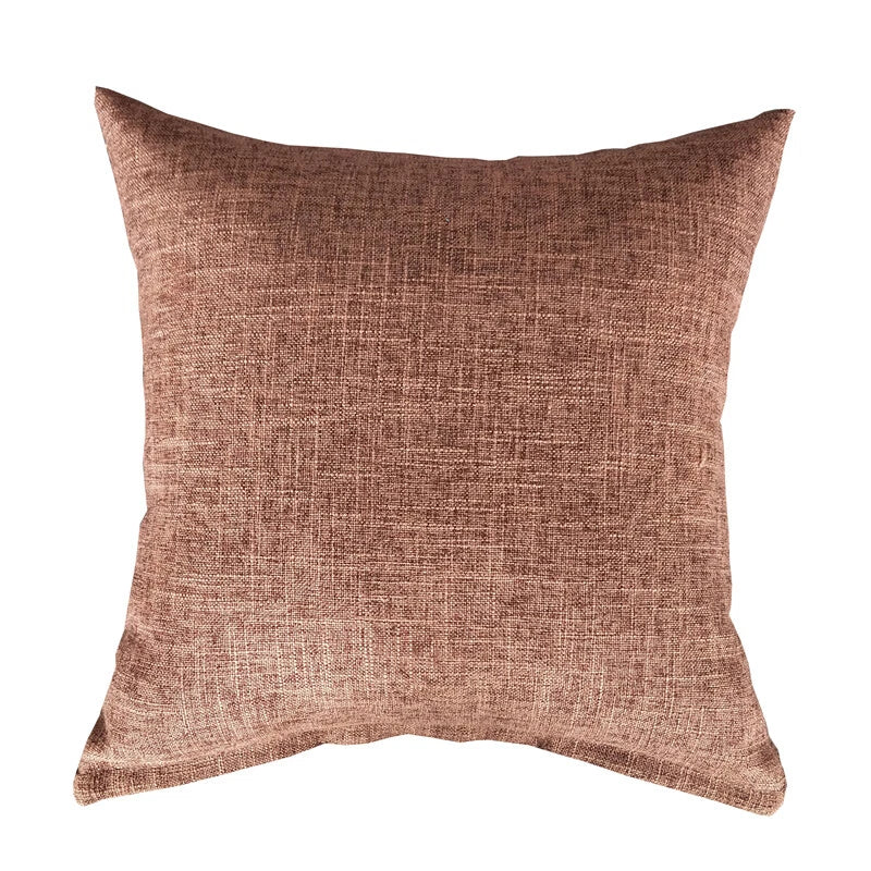 1PC Pillowcase Cushion Cover Throw Waist Pillow Case Cotton Linen Sofa Couch Bed