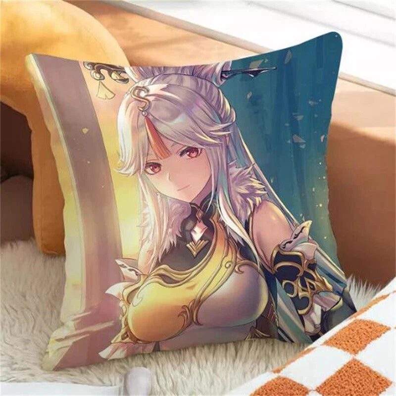 Genshin Impact Decor Cushion Cover Pilow Cases Cushion Home Decor Car Sofa