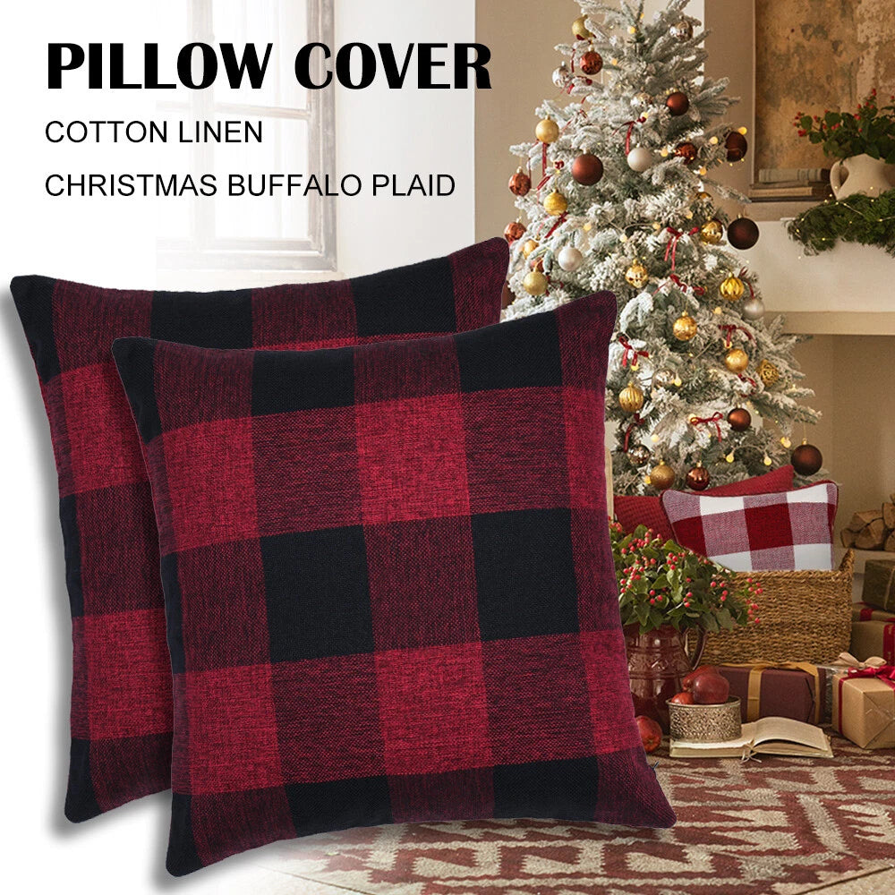 Classic Retro Farmhouse Square Cushion Cases for Sofa Bedroom Car - COVER ONLY