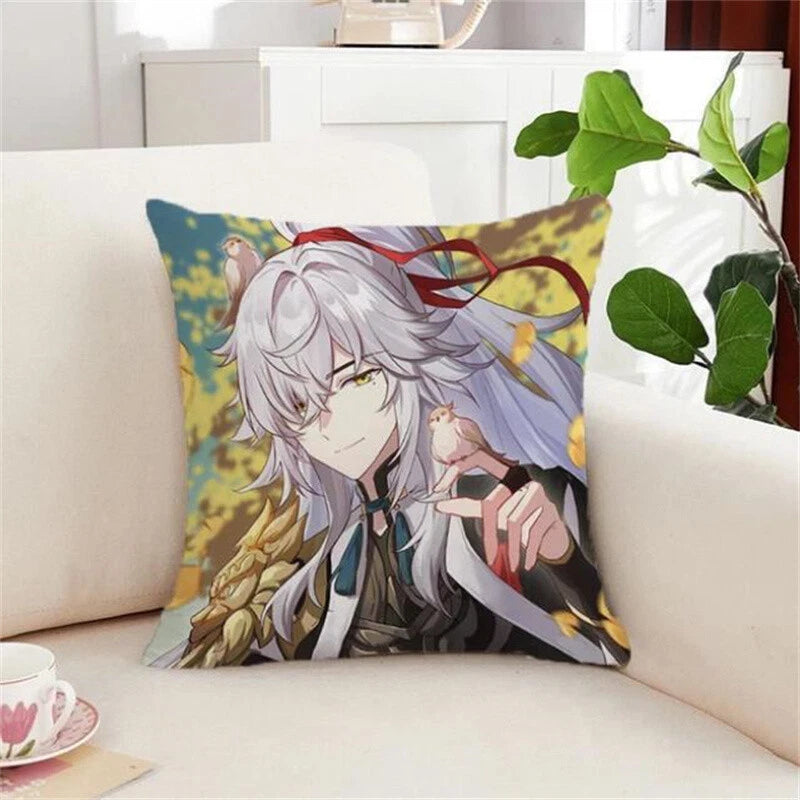 Silver Wolf Kafka Sofa Cushion Covers Honkai Star Rail Pillowcase House Decor