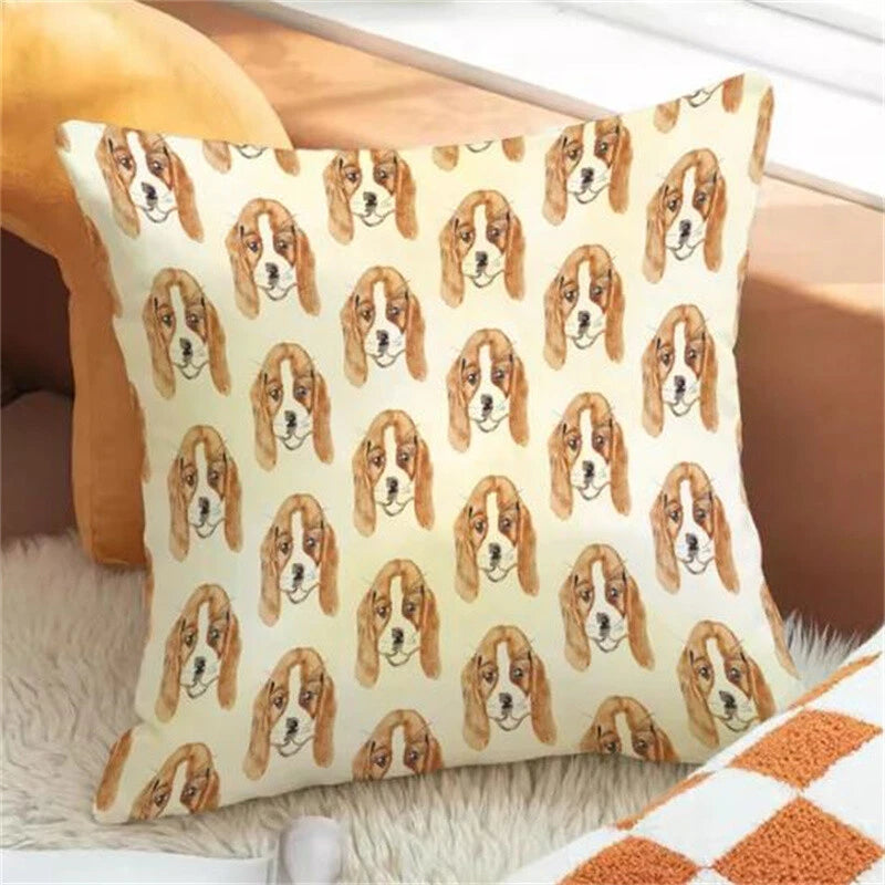 Cartoon Dog Pillowcases for Pillows Cushion Cover Pillowcase Car Sofa Fall Decor