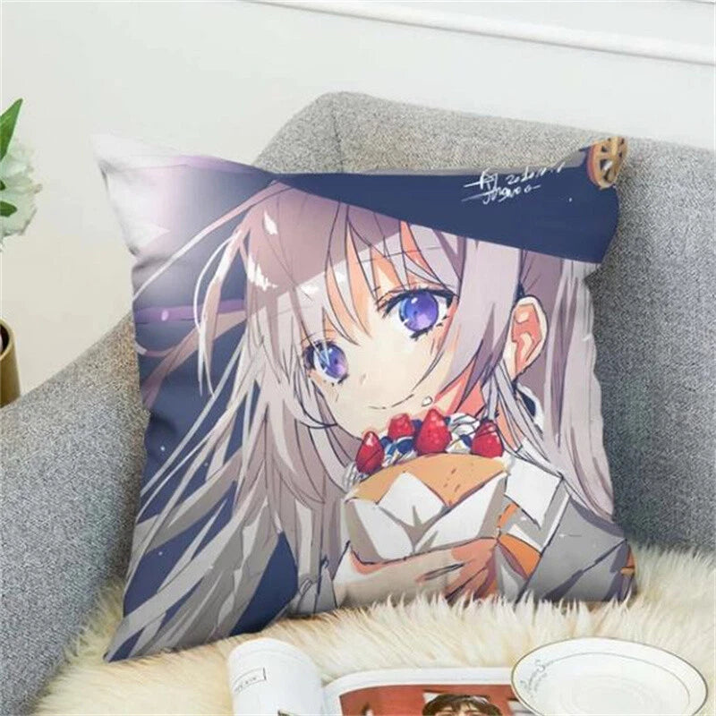 Wandering Witch Pillow Cases Decorative Cushions Cover for Sofa Decor