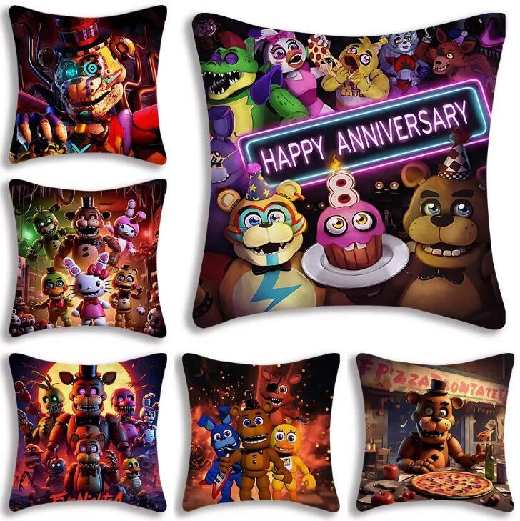 Horror Pillowcase Fnaf Square Cushion Pillow Cover Soft Sofa Car Bed Room Decor