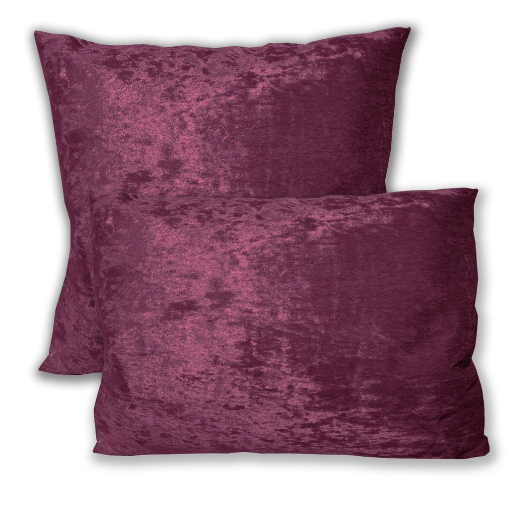 Mv13 Red-purple Crush Velvet Sofa Seat Patio Bench Cushion Bolster Cover/Runner