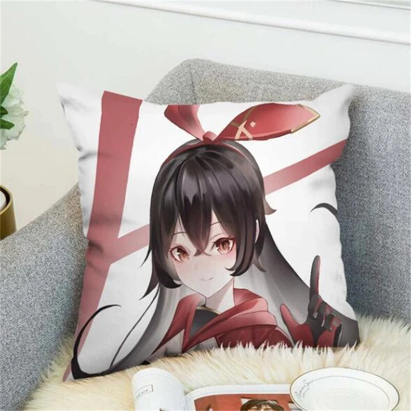 Genshin Impact Printed Pillowcases Decorative Cushion Covers Home Decor Sofa