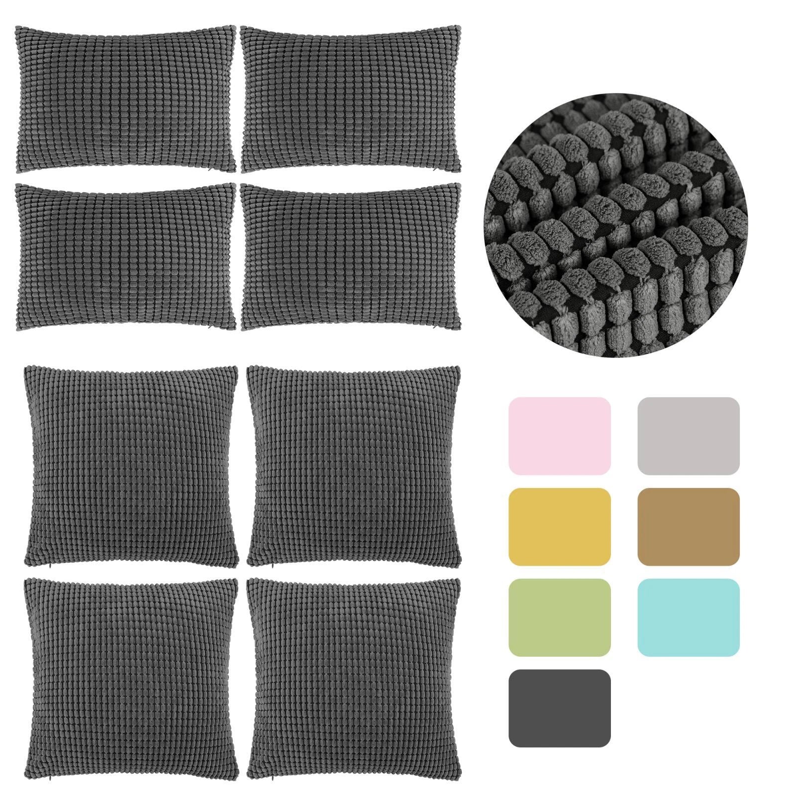 Set of 4 Throw Pillow Cases Cover Pillowcase Cushion Covers Home Sofa Bed
