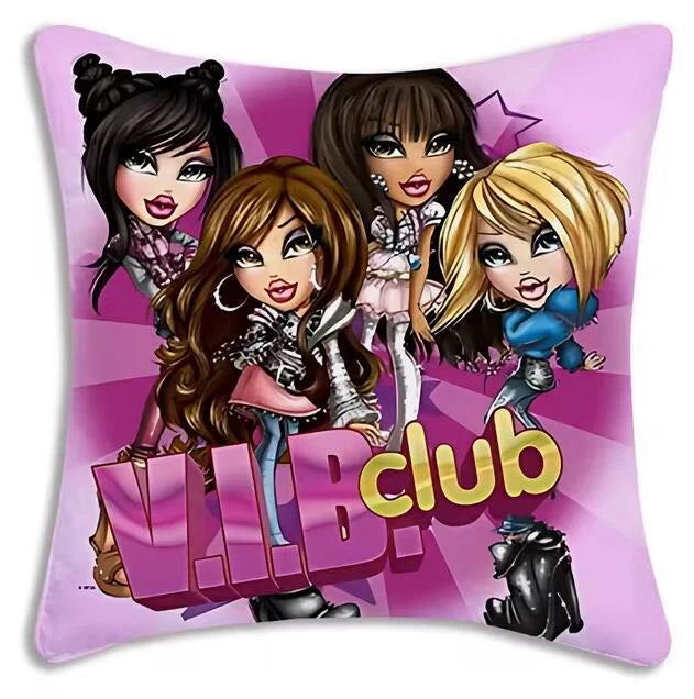 Bratz Doll Pillow Cover Cartoon Sofa Decorative Home Printing Cute Cushion Cover