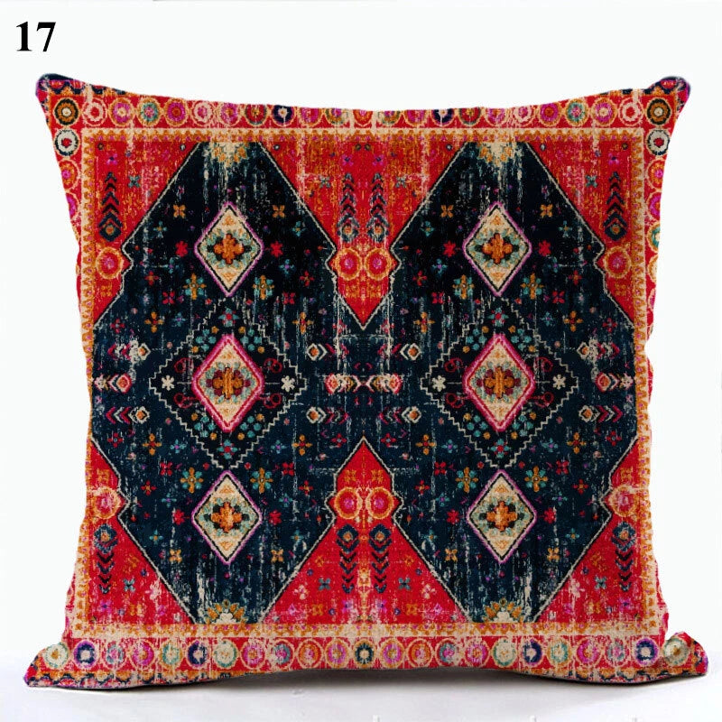 Sofa Bed Printed Pillowcase Ethnic Cushion Cover Throw Pillow Case Home Decor