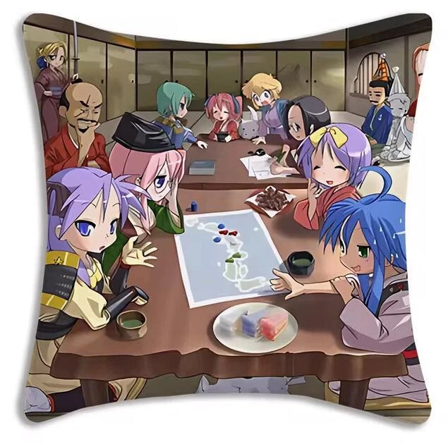 Kawaii Lucky Star Pillow Covers Cartoon Sofa Decor Home Printing Cushion Cover