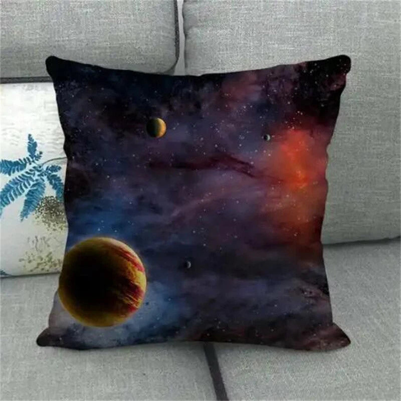 Planet Space Galaxy Planet Pillow Case Home Decorative Cushions for Sofa Room