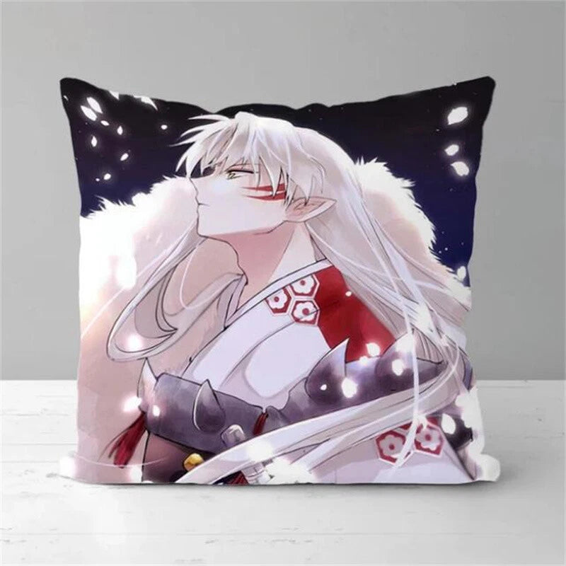 Inuyasha Printing Anime Pillowcases for Short Plush Sofa Decor Cushion Cover