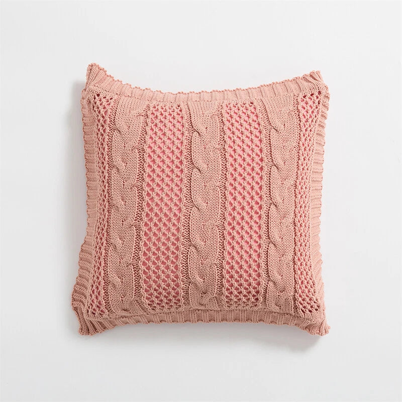 45*45cm Square Knitted Pillowcase Throw Waist Cushion Covers Sofa Bed Home Decor