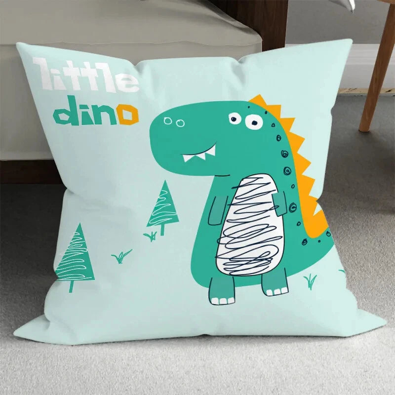 Home Room Gift Sofa Bed Chair Pillowcase Cartoon Dinosaur Pillowcase Cute