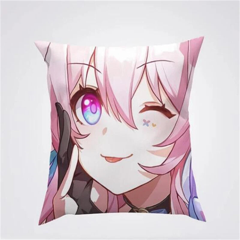 Anime Cartoon Honkai Star Rail Print Cushion Cover Sofa Home Decor Pillowcase