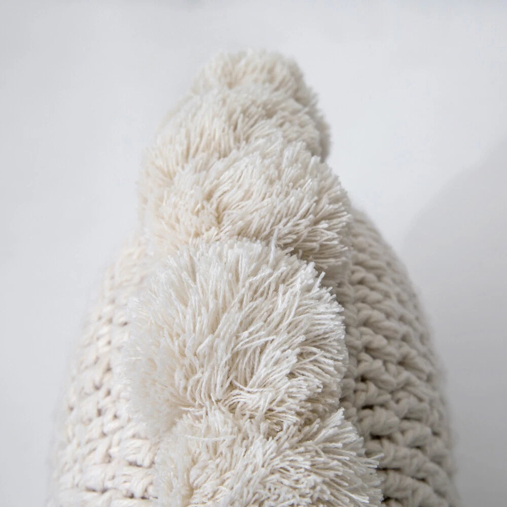 Round Knitted Waist Pillow Throw Sofa Car Office Chair Cushion Pillows Pad Decor