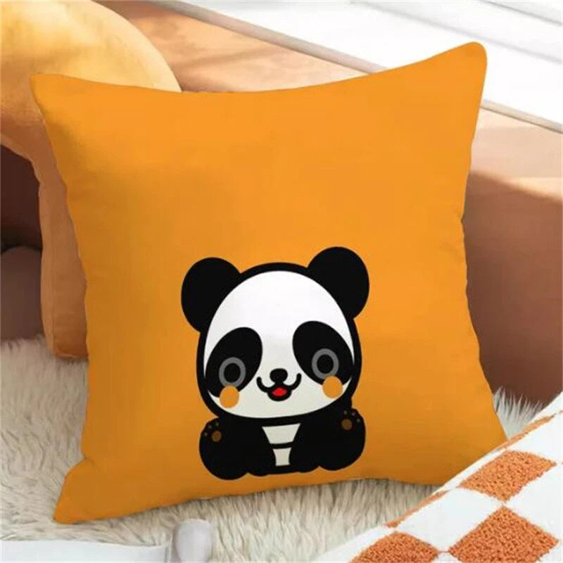 Panda Decorative Pillowcase Decor Cushion Cover Throw Pillows Sofa Anime