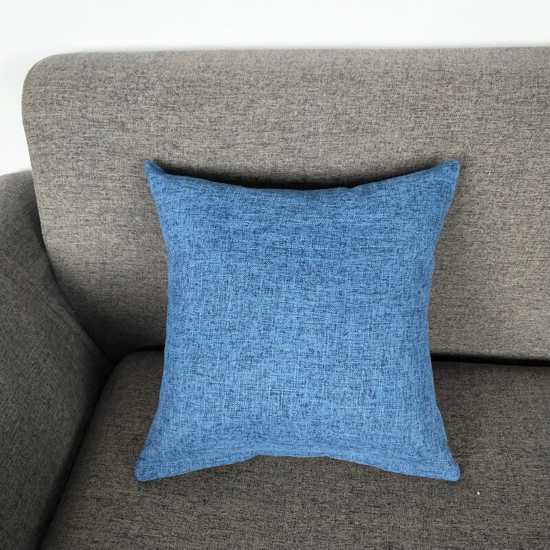 1PC Pillowcase Cushion Cover Throw Waist Pillow Case Cotton Linen Sofa Couch Bed