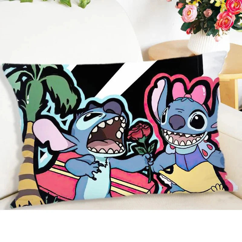 Stitch Pillowcase Room Bed Sleeping Pillowcase Living Room Sofa Cushion Cover