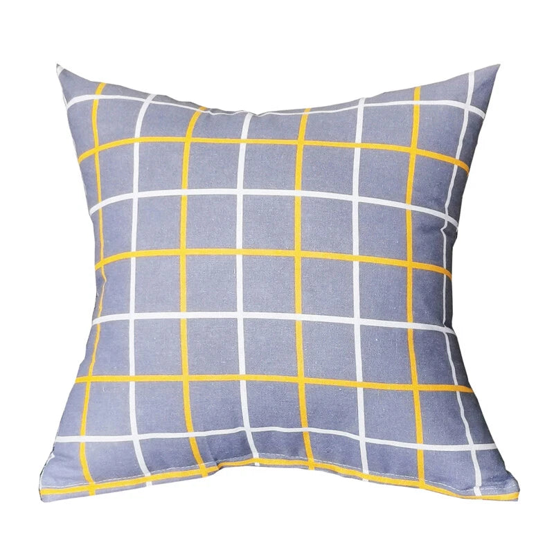 Geometric Cushion Cover Linen Throw Pillow Case Bed Sofa Car Decor 40/45/50cm