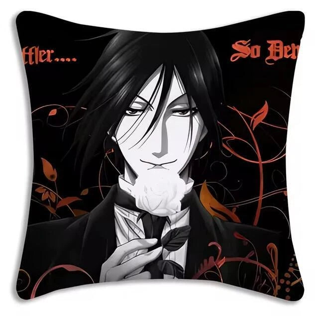 Cartoon Anime Manga Butler Pillow Covers Sofa Decor Home Printing Cushion Cover