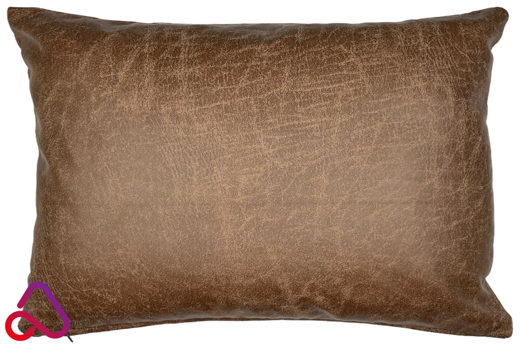 Rectangle Faux Distressed Leather Cushion Cover Pillow Case Sofa Bed Home Decor