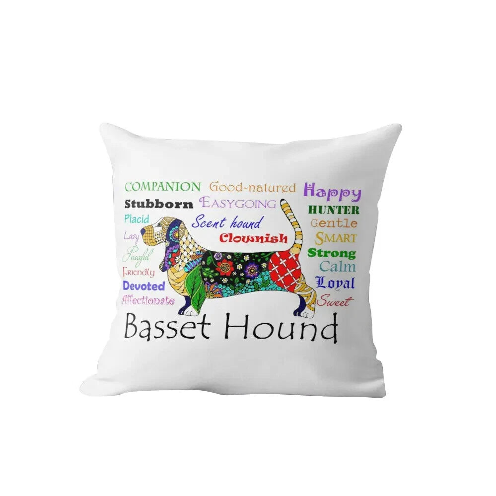 Dog Yorkie Pillow Case Pug Pillows Sofa Car Bed Sofa Pillow Case Cushion Cover