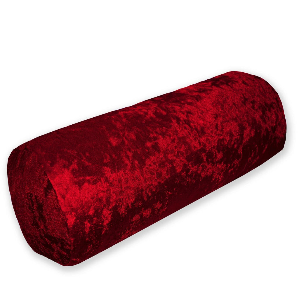 Mv27 B-Red Crushed Velvet Sofa Seat Patio Bench Box Cushion Bolster Cover/Runner