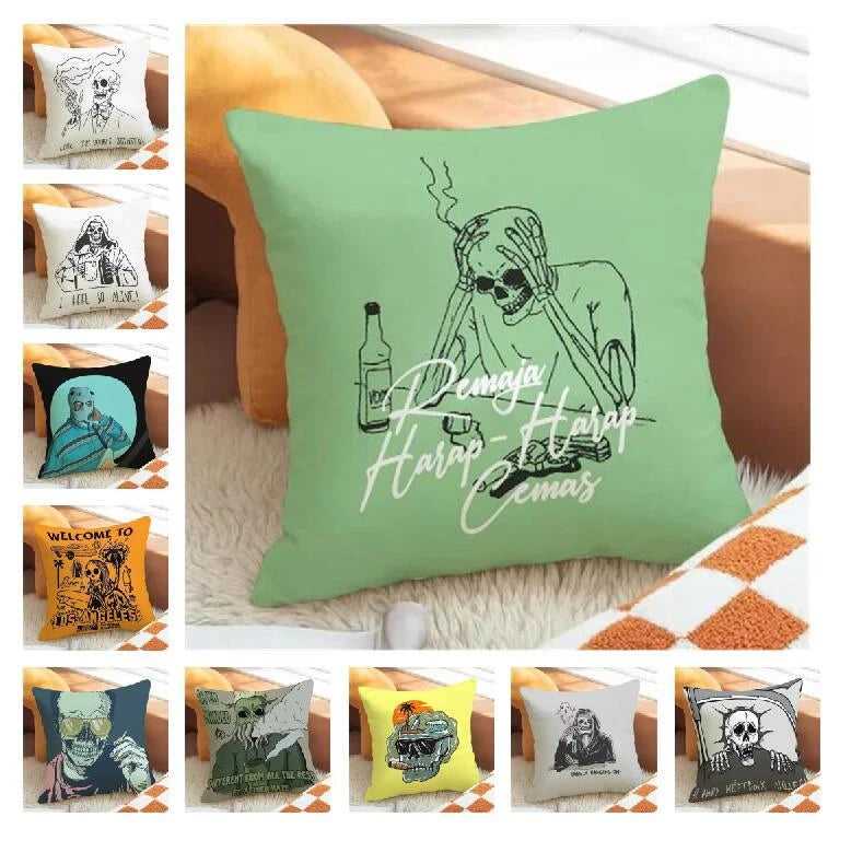 Spirit Car Decoration Pillowcase Fall Pillow Cover for Pillow Cushion Cover Sofa