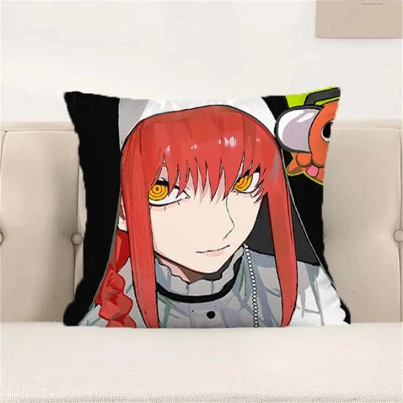 Pillow Covers Decorative Sofa Chainsaw Man Cushion Cover Pillows Cases Home