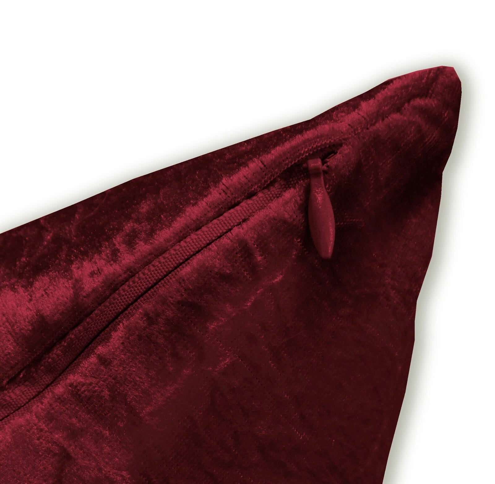 Mv25 D-Red Crushed Velvet Sofa Seat Patio Bench Box Cushion Bolster Cover/Runner