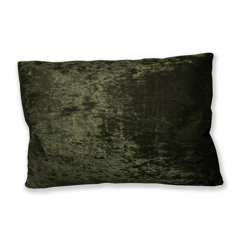 Mv34 Olive Crushed Velvet Sofa Seat Patio Bench Box Cushion Bolster Cover/Runner
