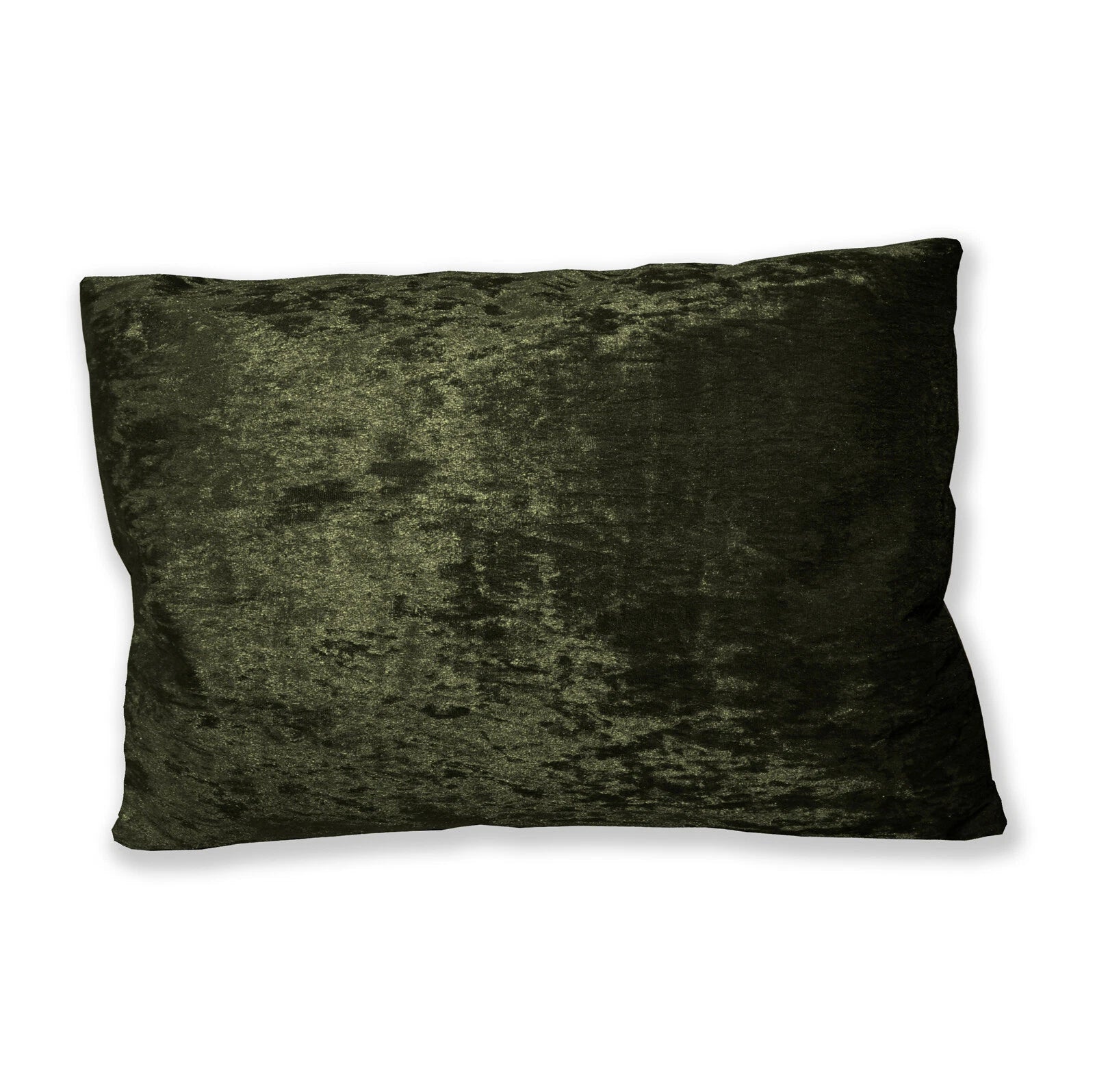 Mv34 Olive Crushed Velvet Sofa Seat Patio Bench Box Cushion Bolster Cover/Runner
