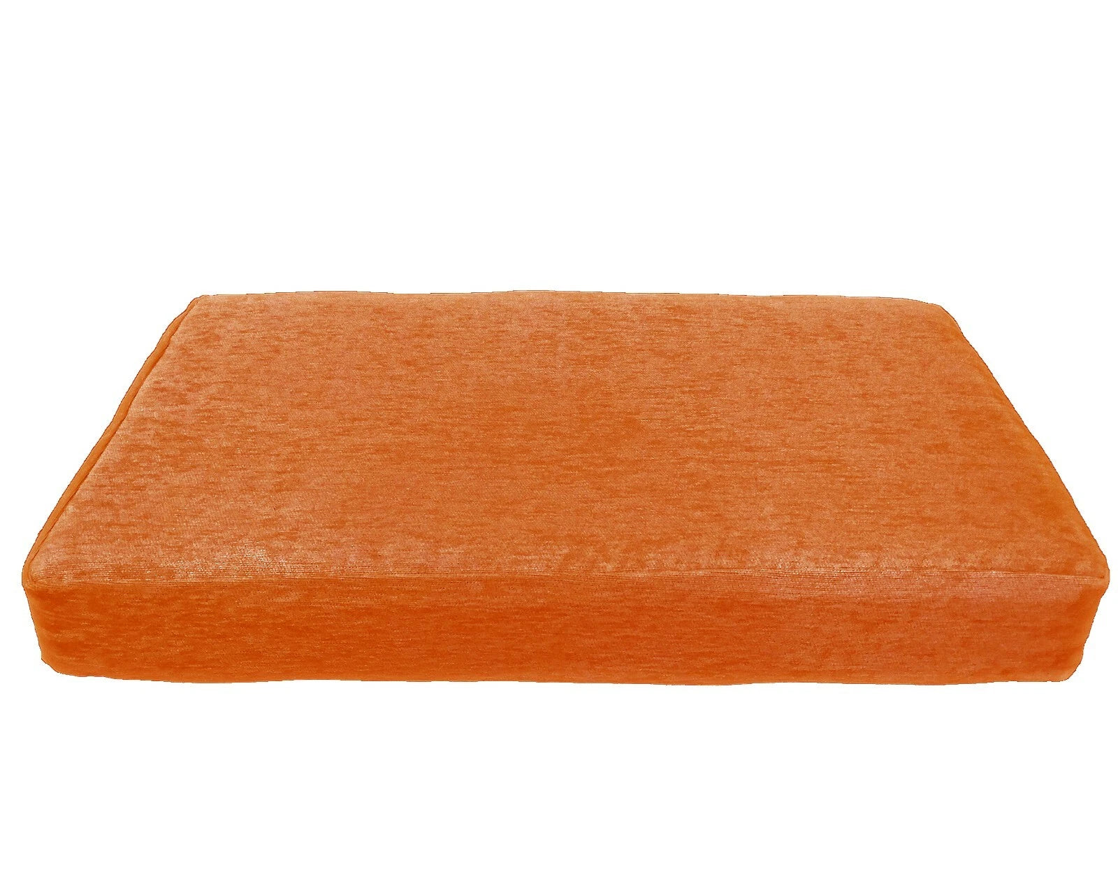 Wn06 Orange Chenille  Sofa Seat Patio Bench Box Cushion Bolster Cover/Runner
