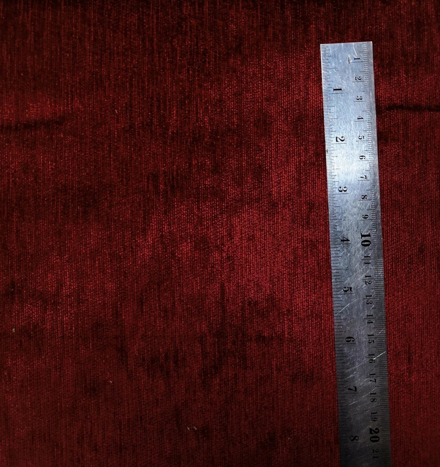 Wn08 Dark Red Chenille  Sofa Seat Patio Bench Box Cushion Bolster Cover/Runner