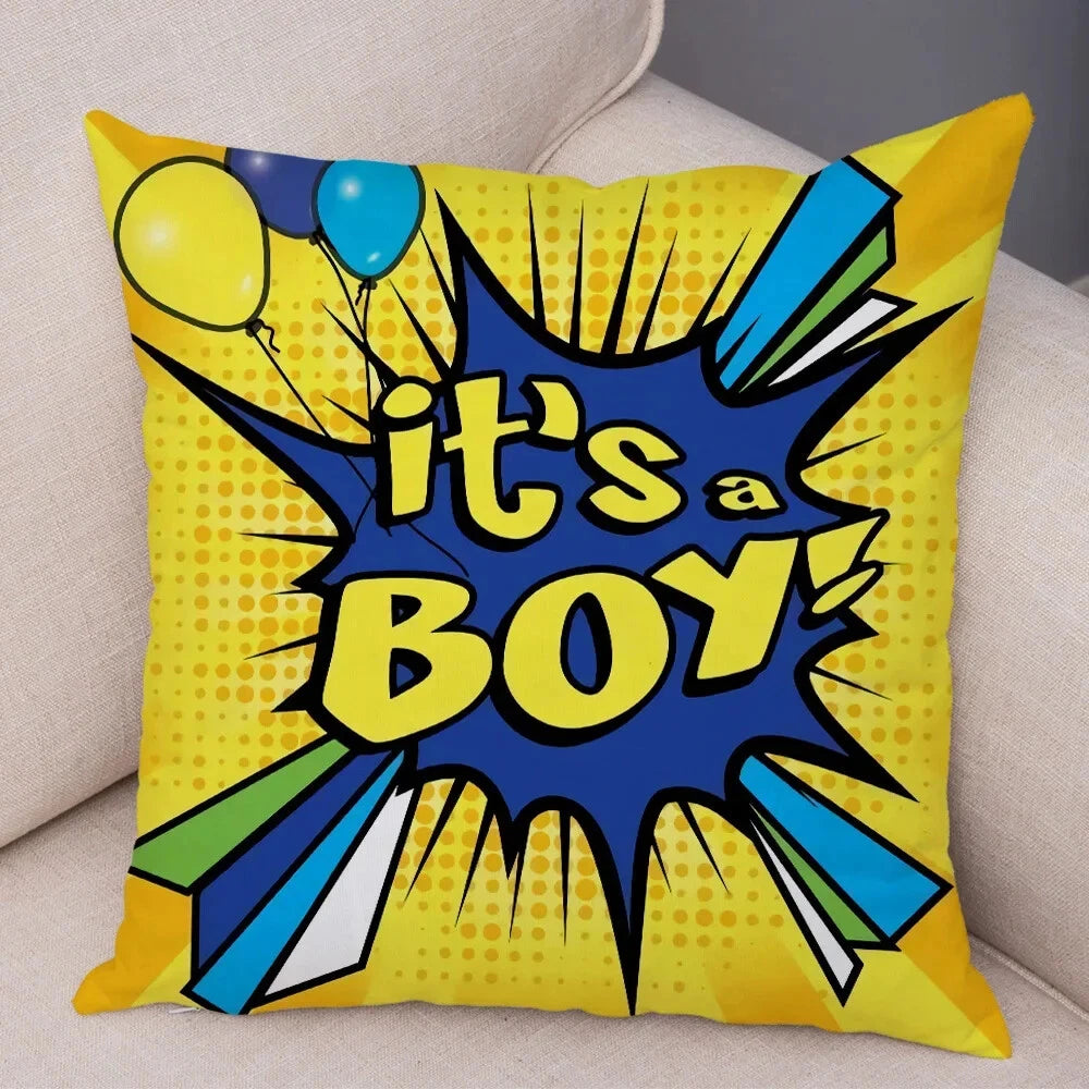 Pop Art Cushion Cover Polyester Cotton Pillowcase Sofa Chair Bed Pillow Cover